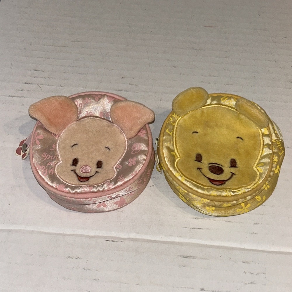 Winnie‎ The Pooh & Piglet Coin Purse Lot Of 2 From Japan D1